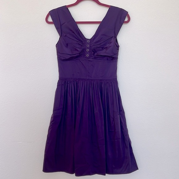 Maggy London Dresses & Skirts - Maggie London Bustier Purple A-Line Mini Dress